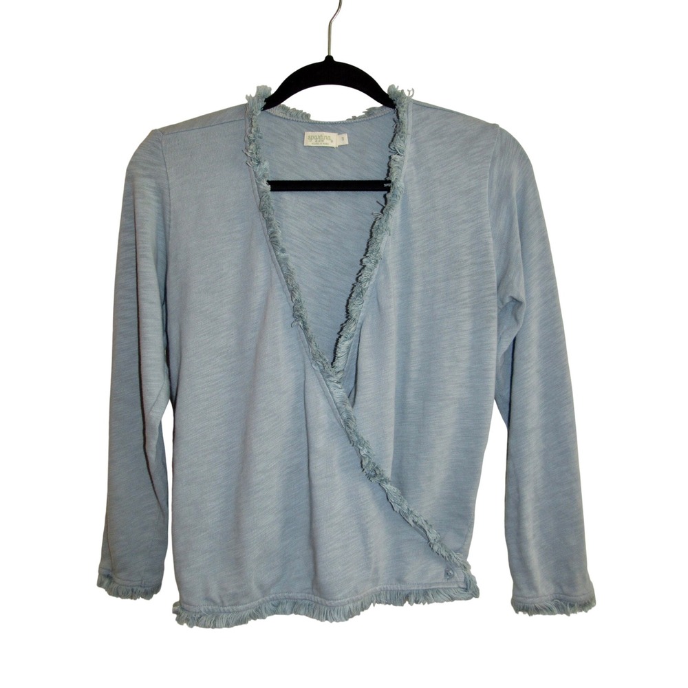 Spartina 449 Clara Convertible Cardigan Ashley Blue Size Small - Picture 2 of 12